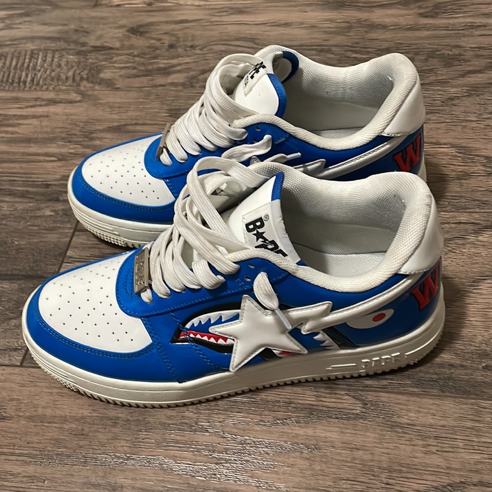 A Bathing Ape Bape Sta Low
Color Block Shark Blue